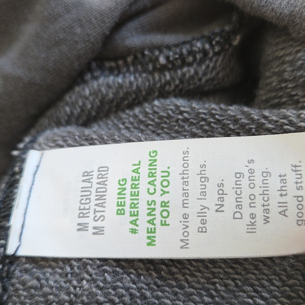 Aerie Womens Charcoal Barrel Sweat Pant - Picture 4 of 4